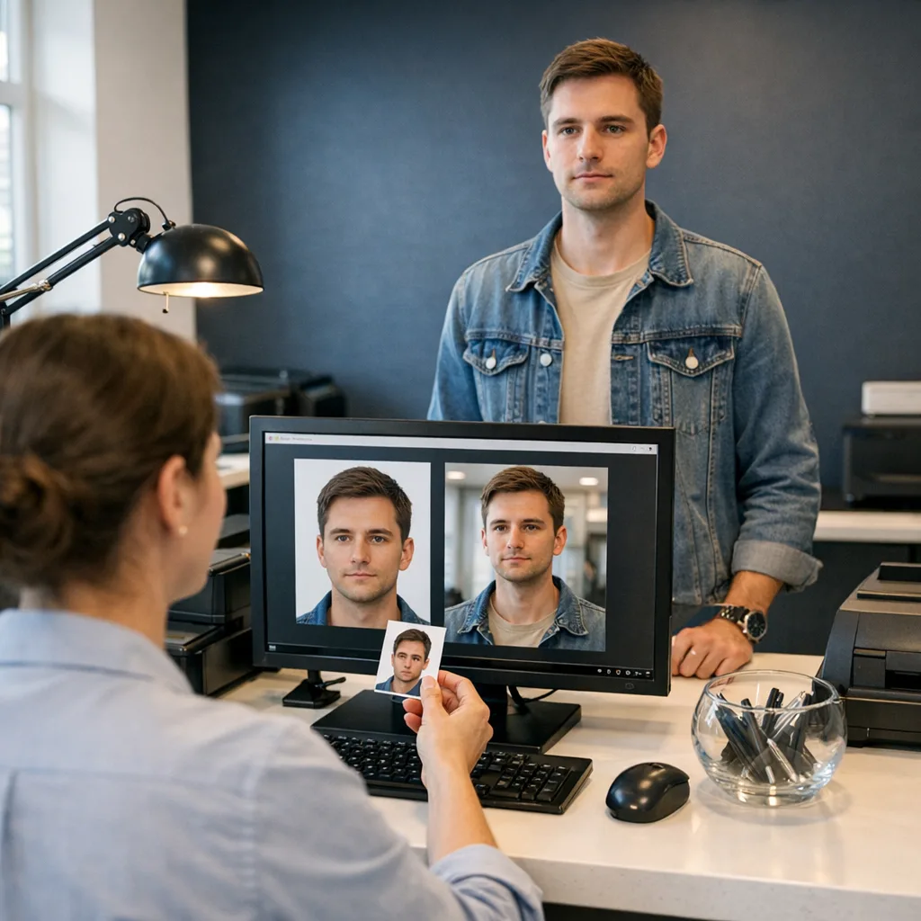 Jämförelse av porträttfoto